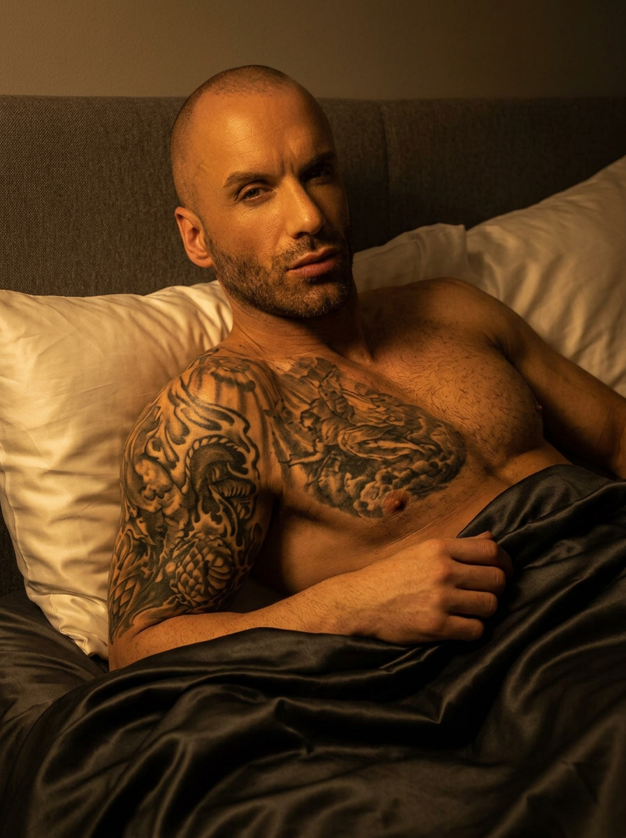 Portrait of Niko Santano — M2M sensual service provider, downtown Toronto