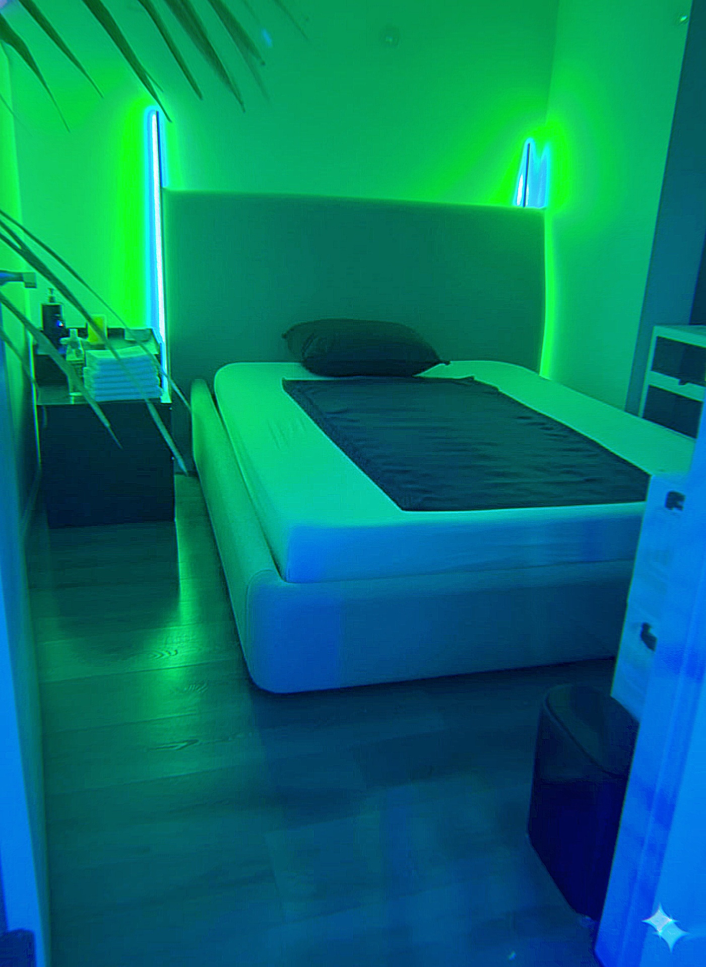 Inside the M2M Sensual Massage Toronto massage suite — Toronto, after dark